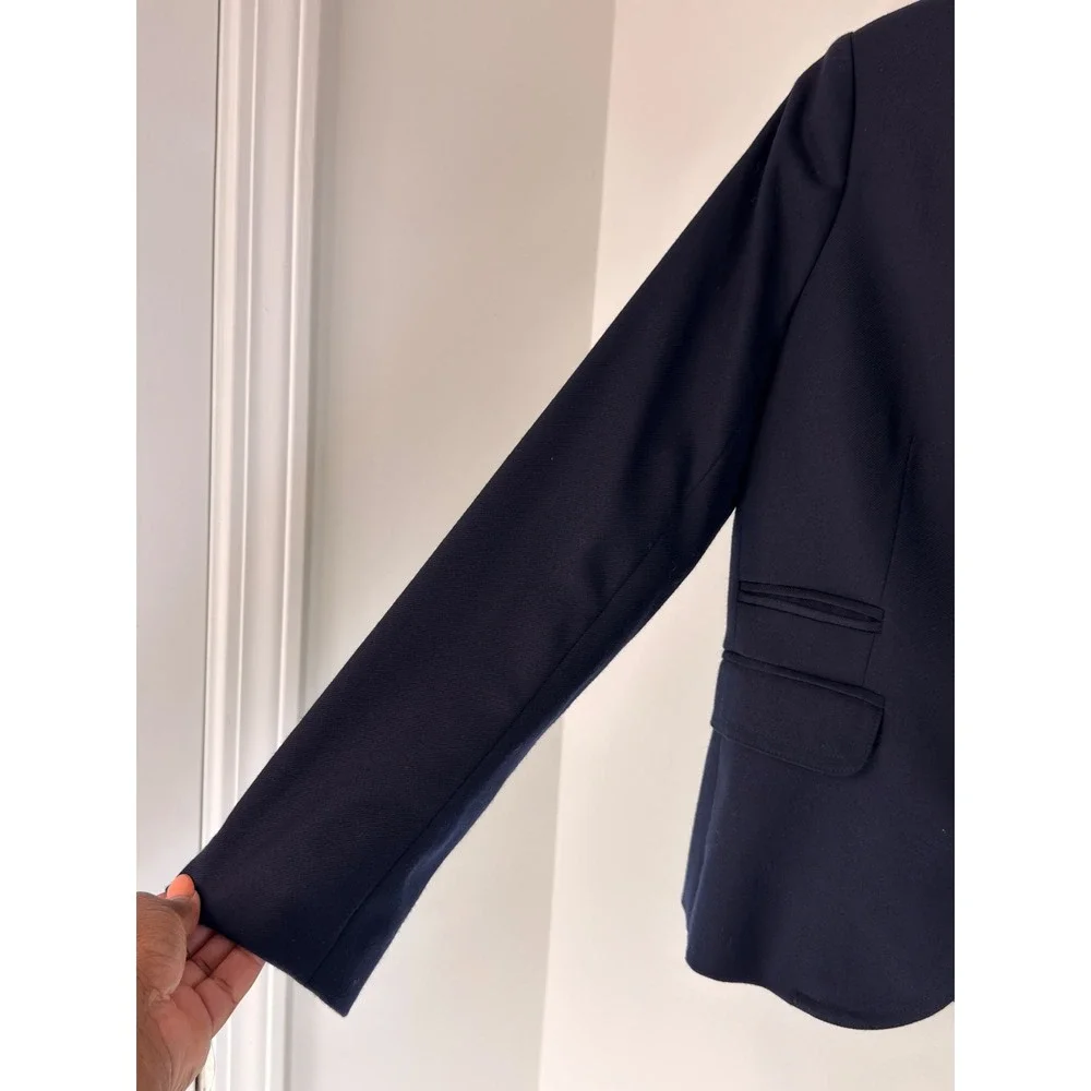 J.Crew‎ Original Wool Schoolboy Blazer Navy Blue Office Work Business Casual 4